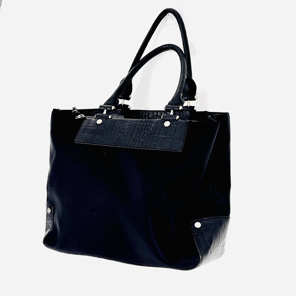 DKNY Donna Karan New York Nylon Leather Tote Bag